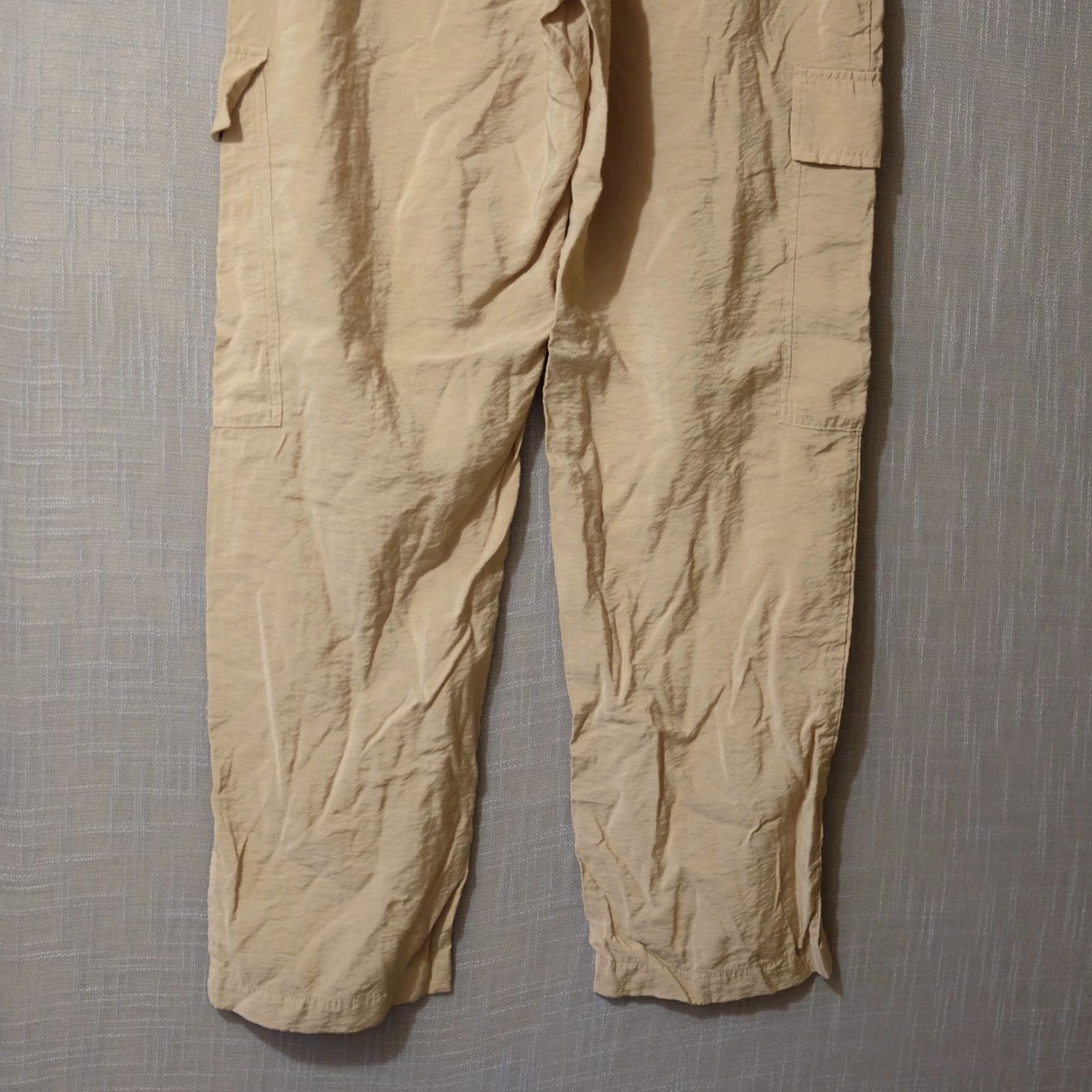 Gap GAP Cargo Pants Beige Lightweight Rayon/Nylon Womens M Tall Pants Size 32" / US 10 / IT 46 - 7 Thumbnail