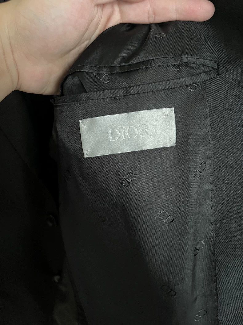 Dior Dior Black suit with logo on the chest 2502-Nextarrow Size 52R - 4 Thumbnail