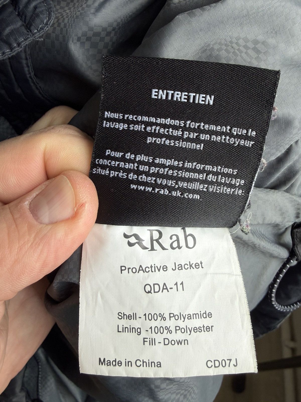 Rab Vintage RAB active ProActive Jacket Goose Down puffer Nylon Size US L / EU 52-54 / 3 - 11 Thumbnail