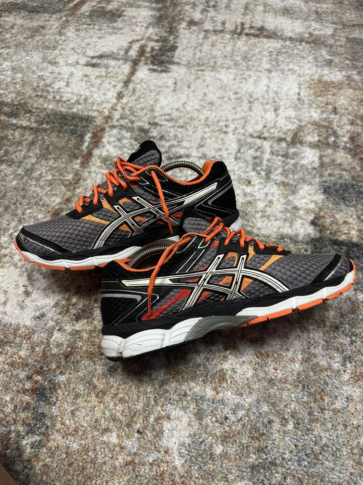 Asics × Japanese Brand × Vintage 🔥 Asics Gel - Cumulus 16 Black / Orange 00s Y2K Size US 8 / EU 41 - 5 Thumbnail