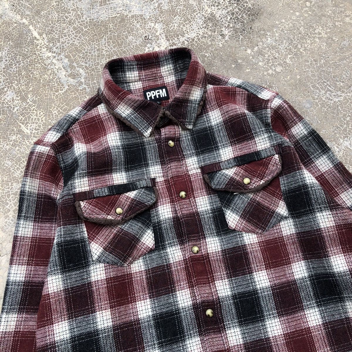 Japanese Brand × PPFM PPFM Western Double Pocket Button Flannel Shirt Size US L / EU 52-54 / 3 - 4 Thumbnail