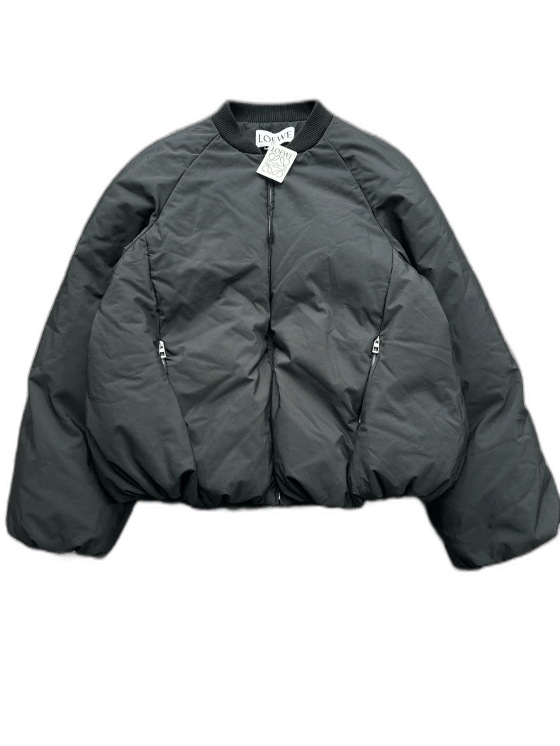 Loewe Loewe Black Puffer Jacket with Leather Tag Size US L / EU 52-54 / 3 - 1 Thumbnail