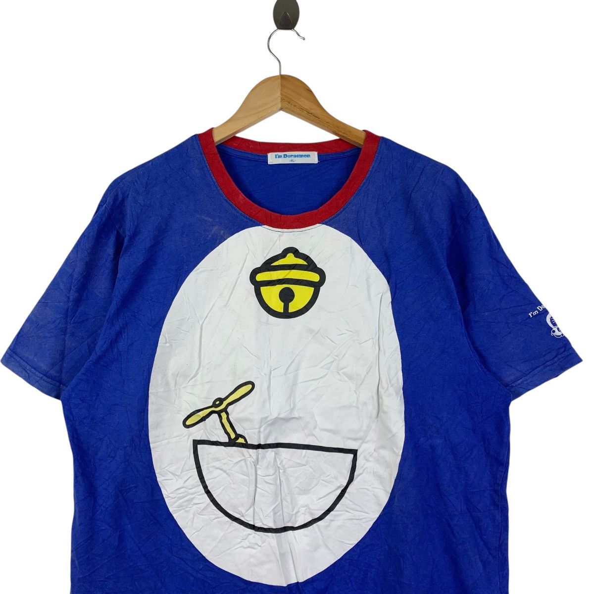 Vintage I’m Doraemon Tee Blue Anime Graphic T-Shirt Size US XXL / EU 58 / 5 - 2 Thumbnail