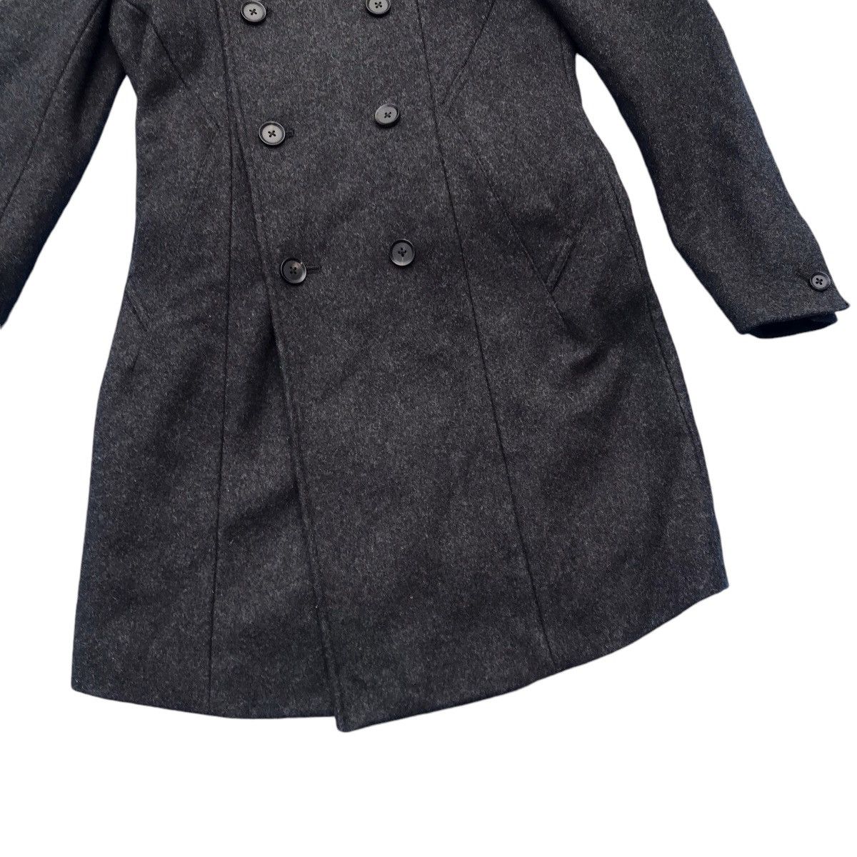 Schlussel Avant Garde Schlussel Double Breasted Wool Coat Size S / US 4 / IT 40 - 4 Thumbnail