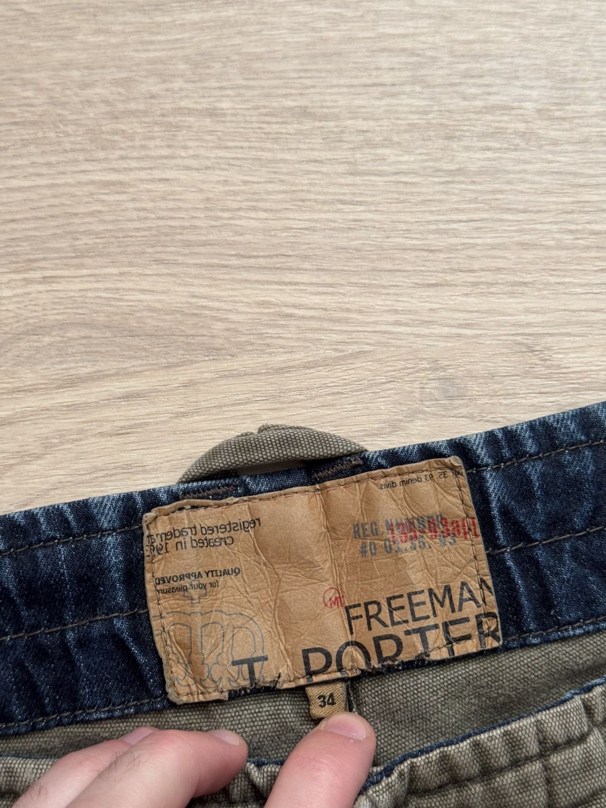 Freeman T. Porter Vintage 00’s Freeman T. Porter Military Baggy Cargo Shorts Size US 36 / EU 52 - 7 Thumbnail