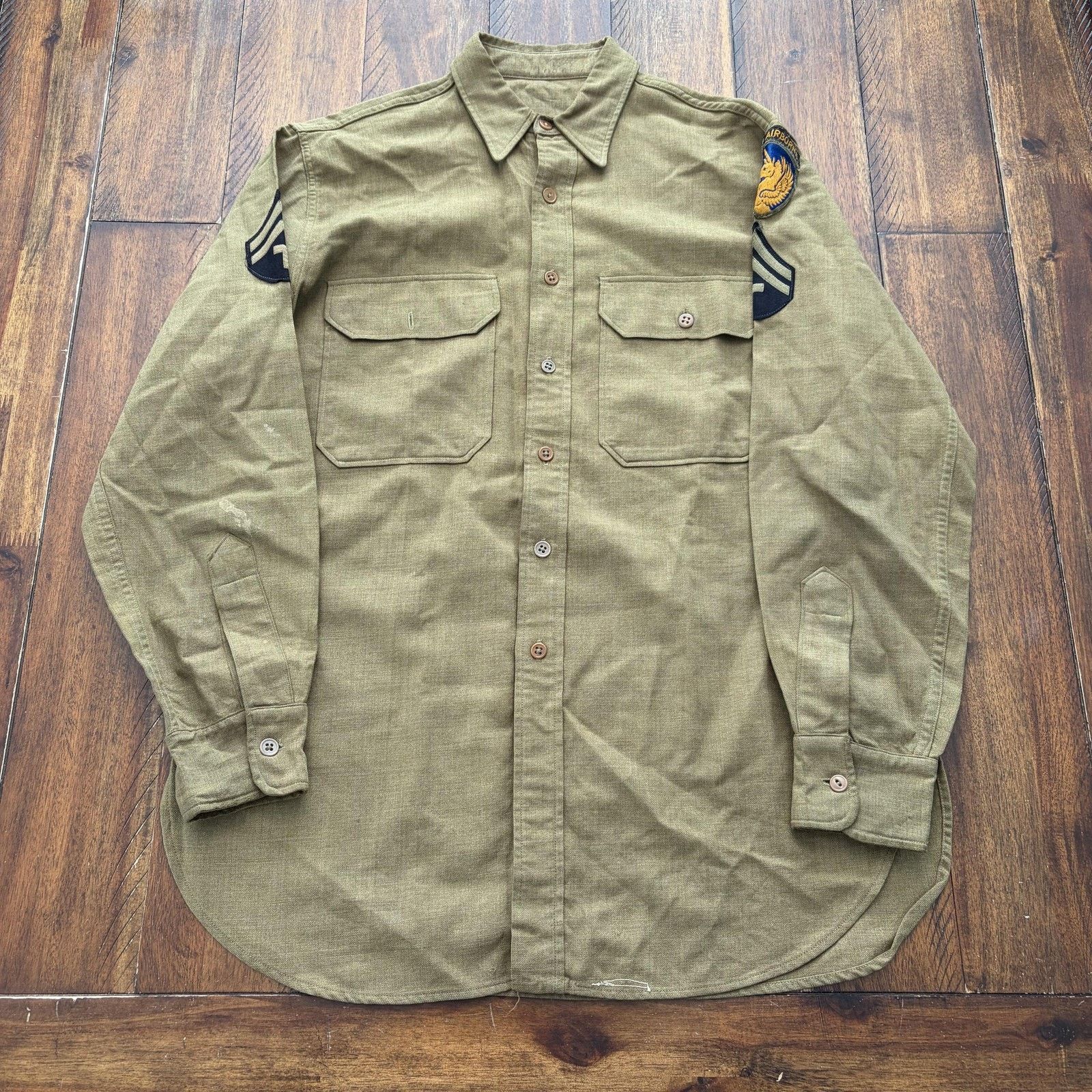 Vintage Vintage La Playa Marlboro Shirt Mens L Wool Blend 1940s Size US L / EU 52-54 / 3 - 2 Thumbnail