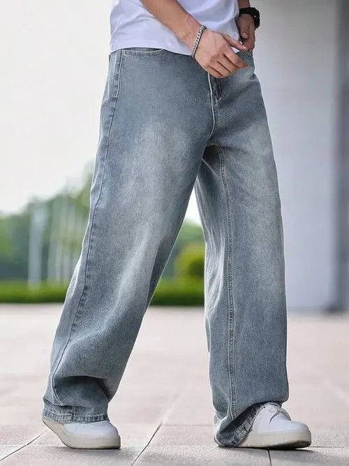 Other Washed Denim Jeans Loose fit Baggy Size US 32 / EU 48 - 1 Thumbnail