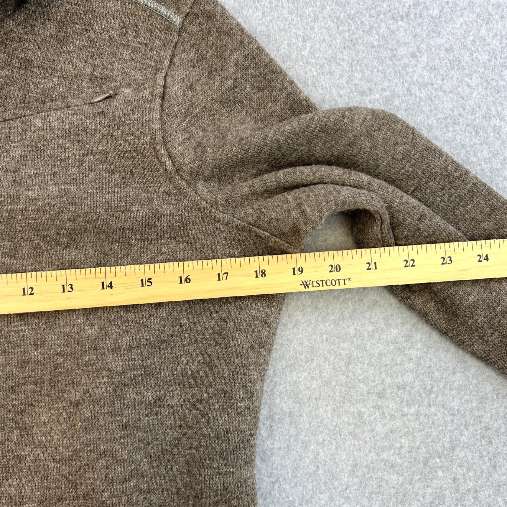Orvis Orvis Jacket Womens Small Brown Full Zip Fleece Hooded Wool Blend Sweater Size S / US 4 / IT 40 - 2 Thumbnail