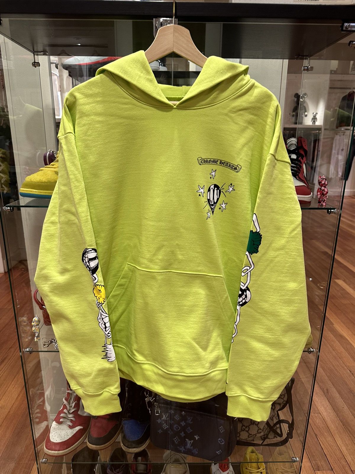 image of Chrome Hearts Matty Boy Link Hoodie Volt, Men's (Size XL)