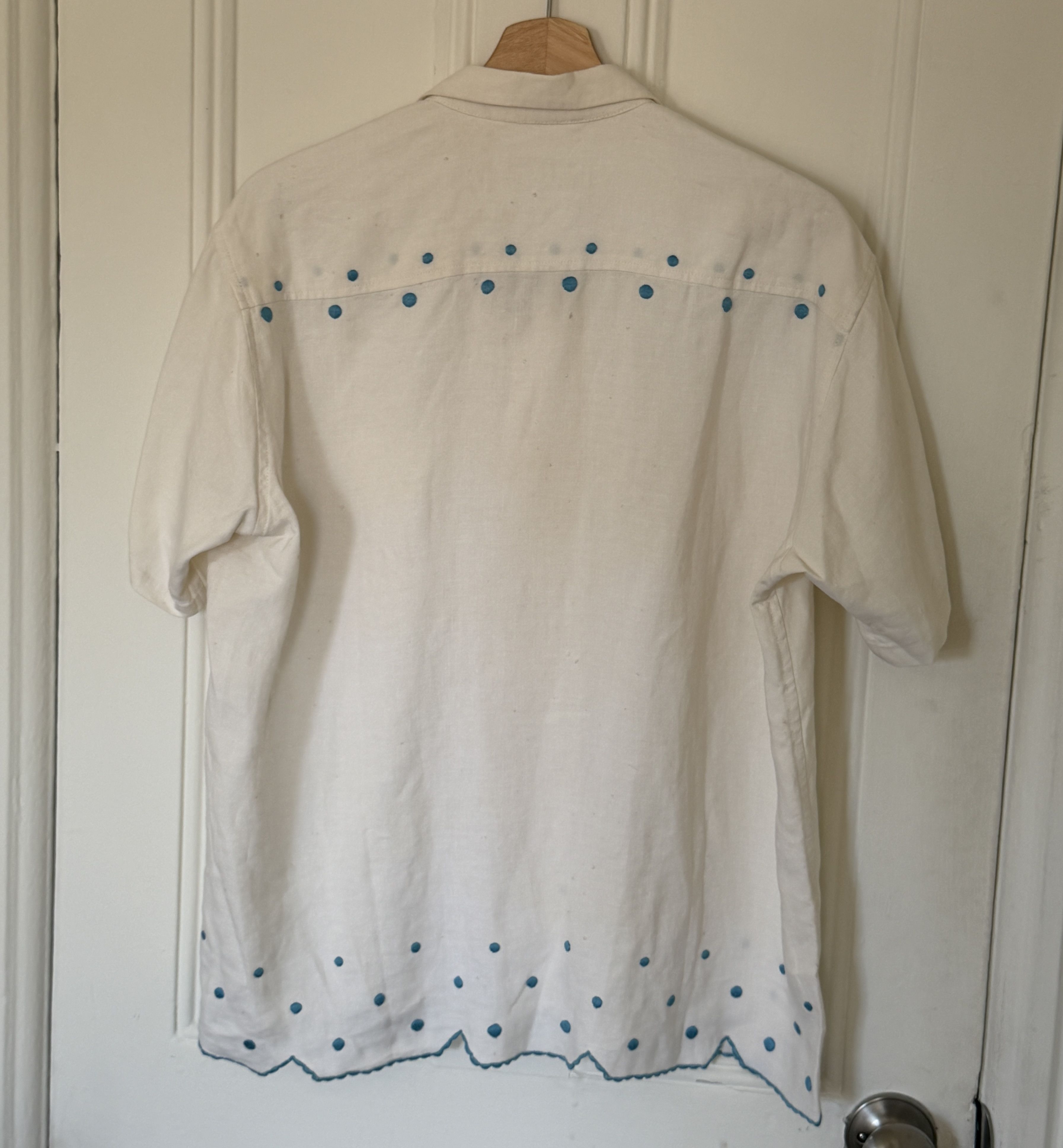 Bode Bode One-Of-A-Kind Polka Dot Shirt Size US L / EU 52-54 / 3 - 2 Thumbnail