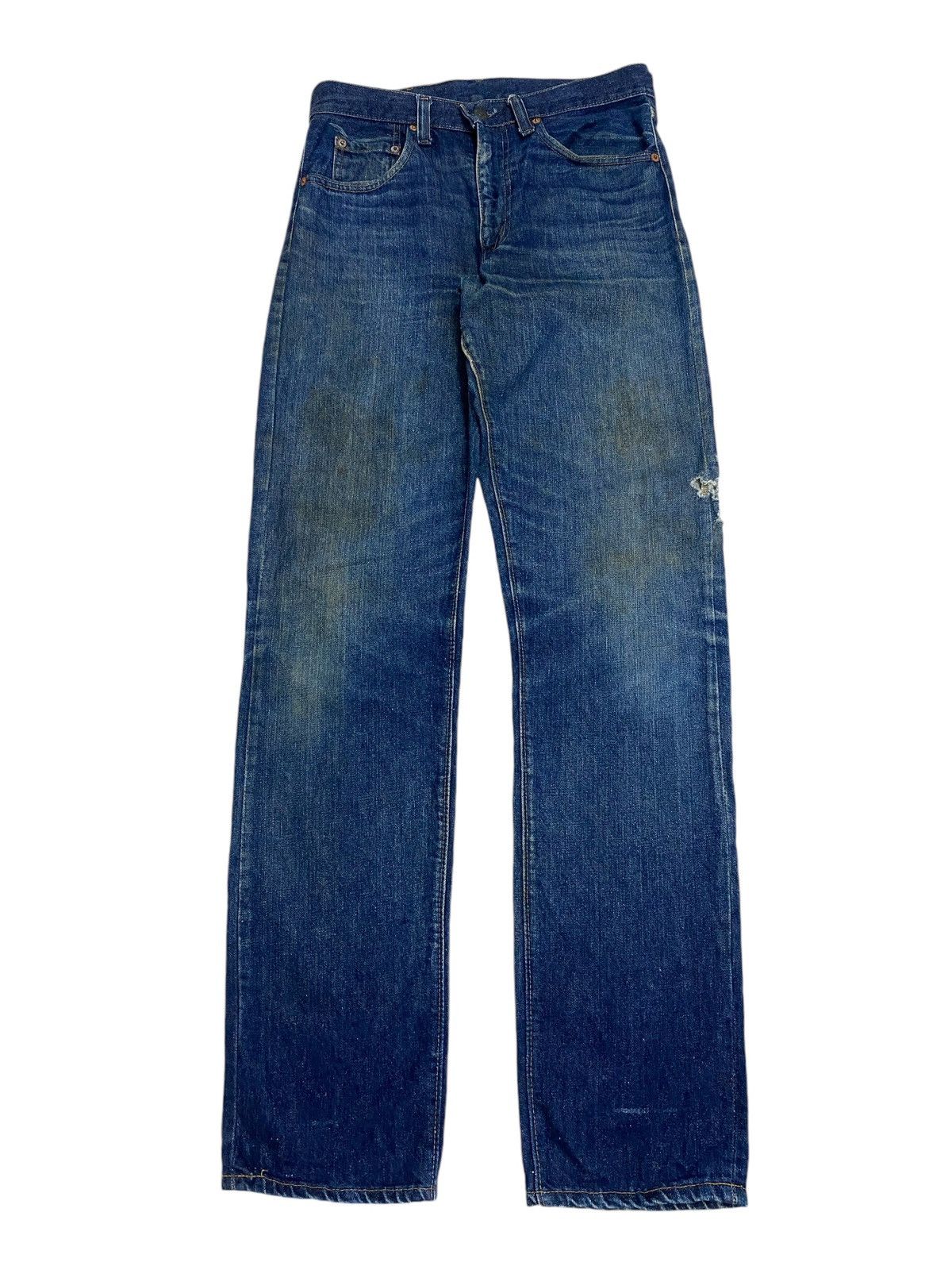 Levi's Vintage 80s Levis 505 Button 8 Zipper Talon Dirty Distress Size US 29 - 1 Thumbnail