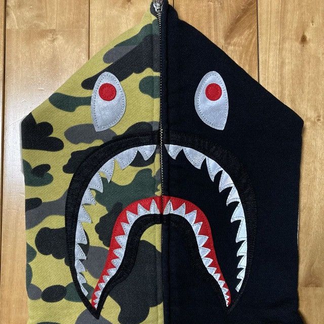 Bape BAPE Reflector Camo Shark Full Zip Hoodie a bathing ape Size US L / EU 52-54 / 3 - 4 Thumbnail