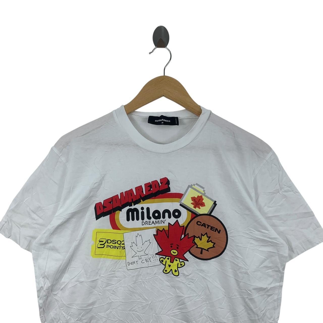 Dsquared2 DSQUARED2 MILANO DREAMIN Made In Italy Tee Shirt Top Size US M / EU 48-50 / 2 - 2 Thumbnail