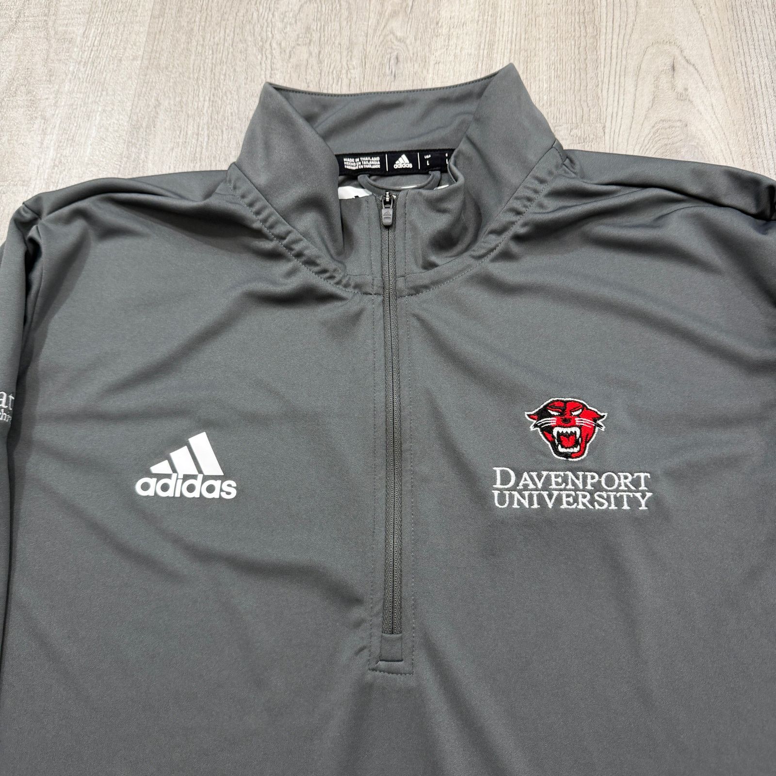 Adidas Adidas Davenport University Panthers 1/4 Zip Pullover Large Size US L / EU 52-54 / 3 - 3 Thumbnail