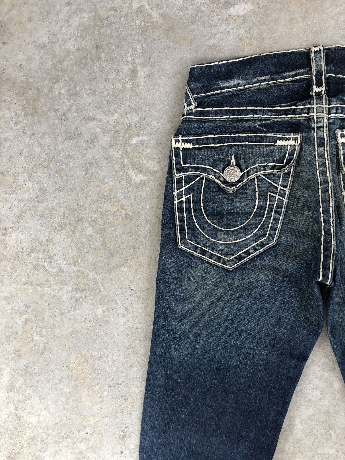 True Religion Vintage True Religion Mini Flared White Stitch Distressed Size US 31 - 10 Thumbnail