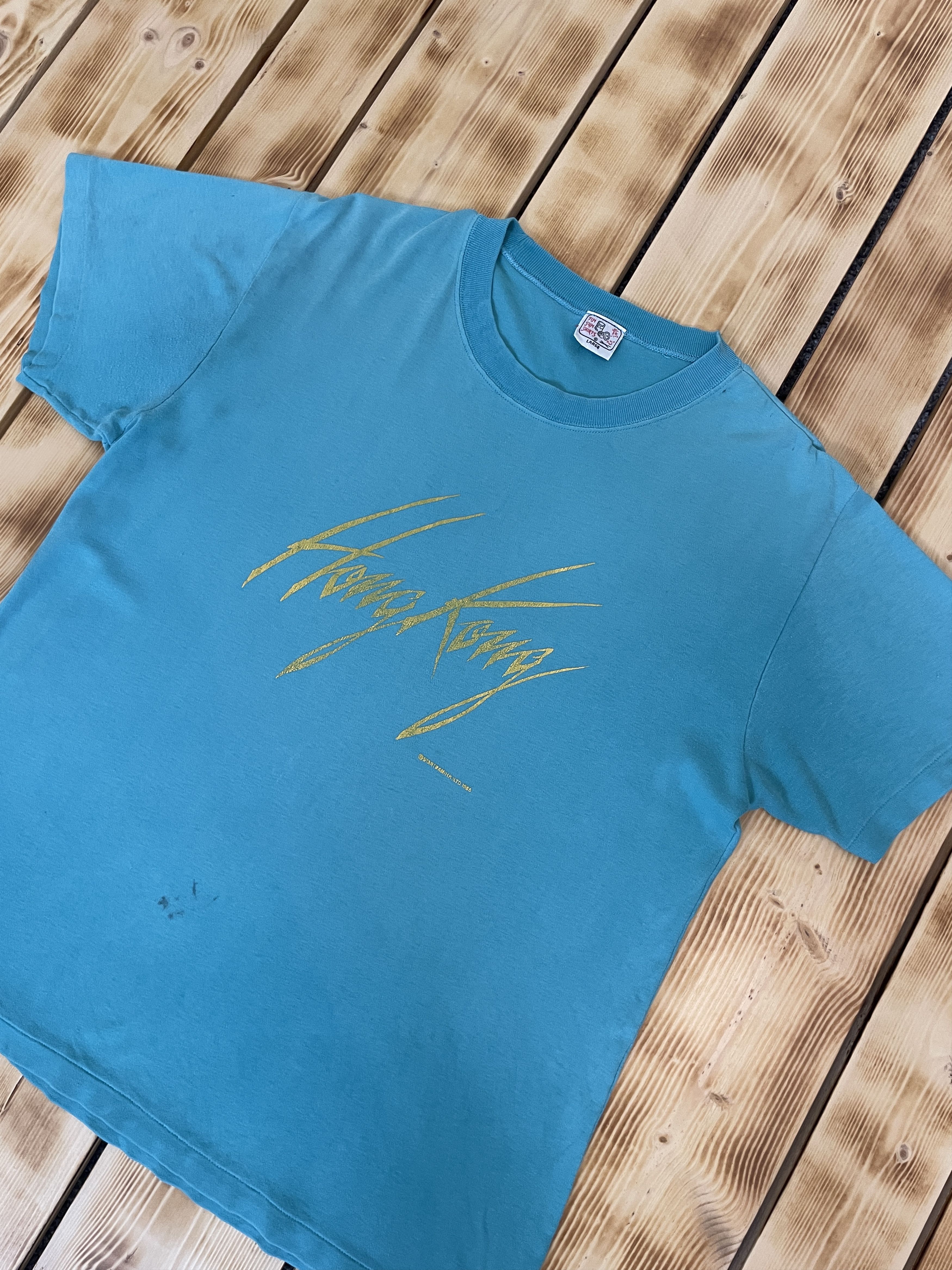 Vintage RARE Vintage 80’s T-Shirt Dim Sum Hong Kong Hieroglyphs Size US L / EU 52-54 / 3 - 2 Thumbnail