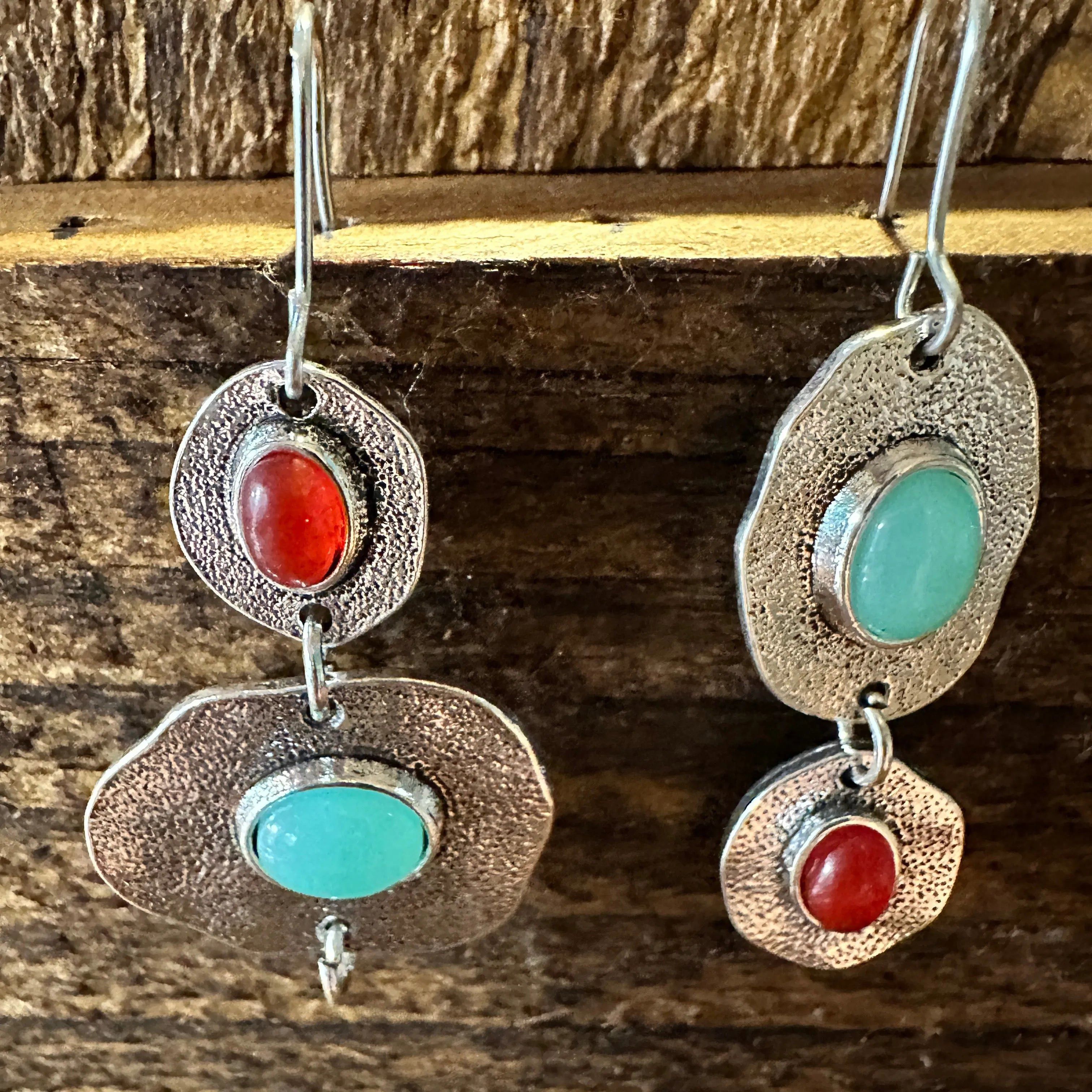 Other Boho Hippie Western Turquoise & Coral Stone Delicate Silver Size ONE SIZE - 1 Thumbnail