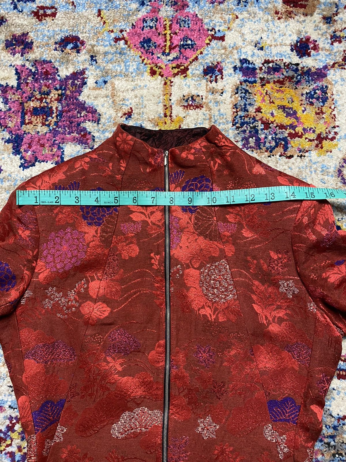 Kenzo × Vintage Vintage Kenzo Mandarin Collar Jacket 11564EP Size XS / US 0-2 / IT 36-38 - 14 Thumbnail