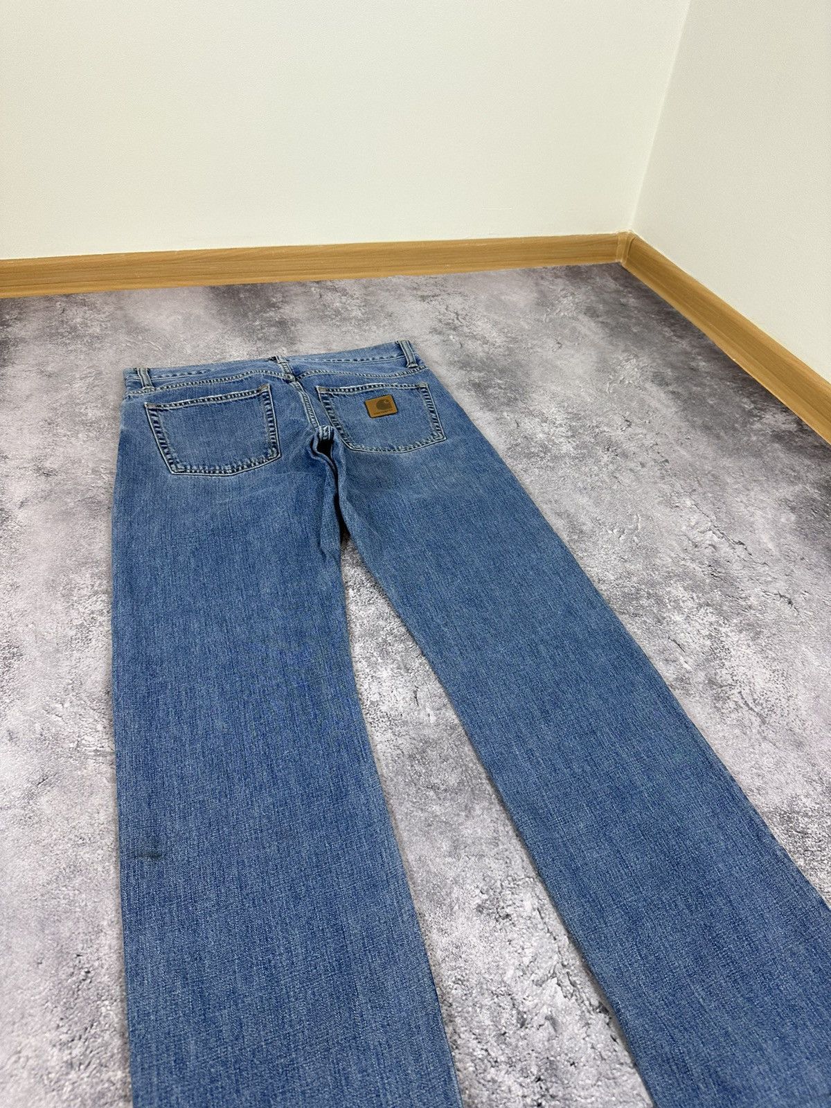 Carhartt Vintage Carhartt Washed Blue Denim Y2K Opium USA Work Jeans Size US 32 / EU 48 - 5 Thumbnail