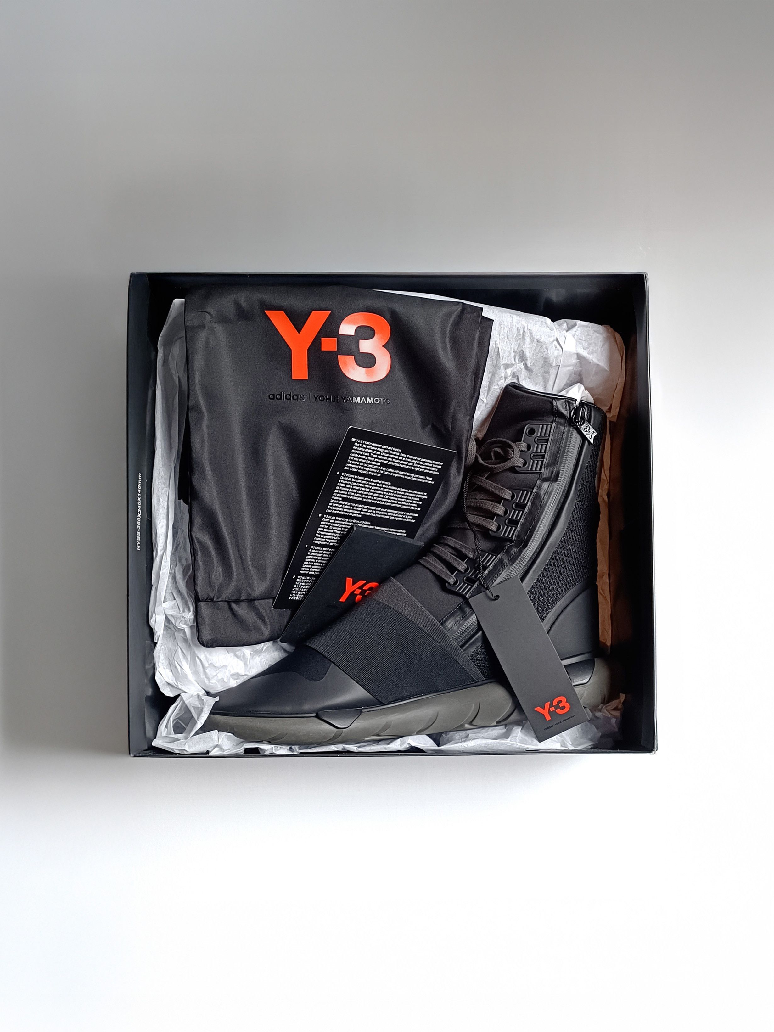 Adidas × Y-3 × Yohji Yamamoto Adidas Y-3 Qasa Boot 'Core Black