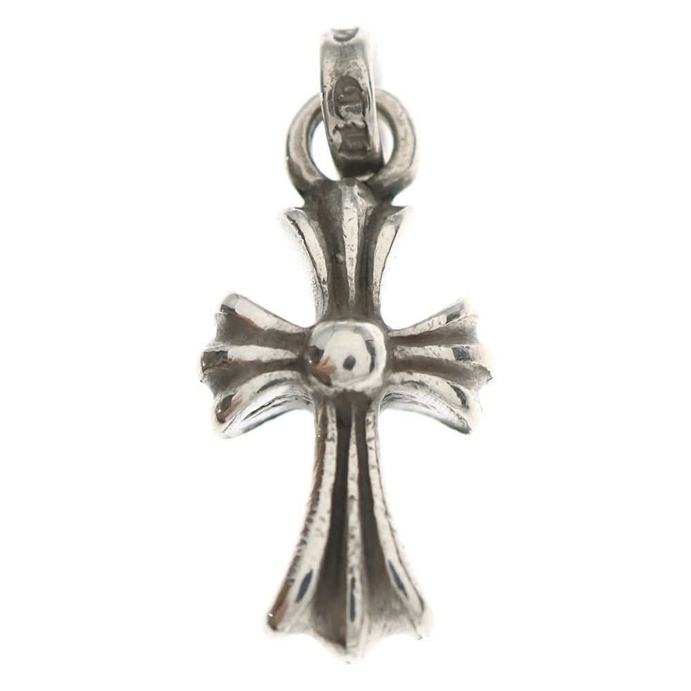 CHROME HEARTS Baby Fat Cross Pendant Top Silver