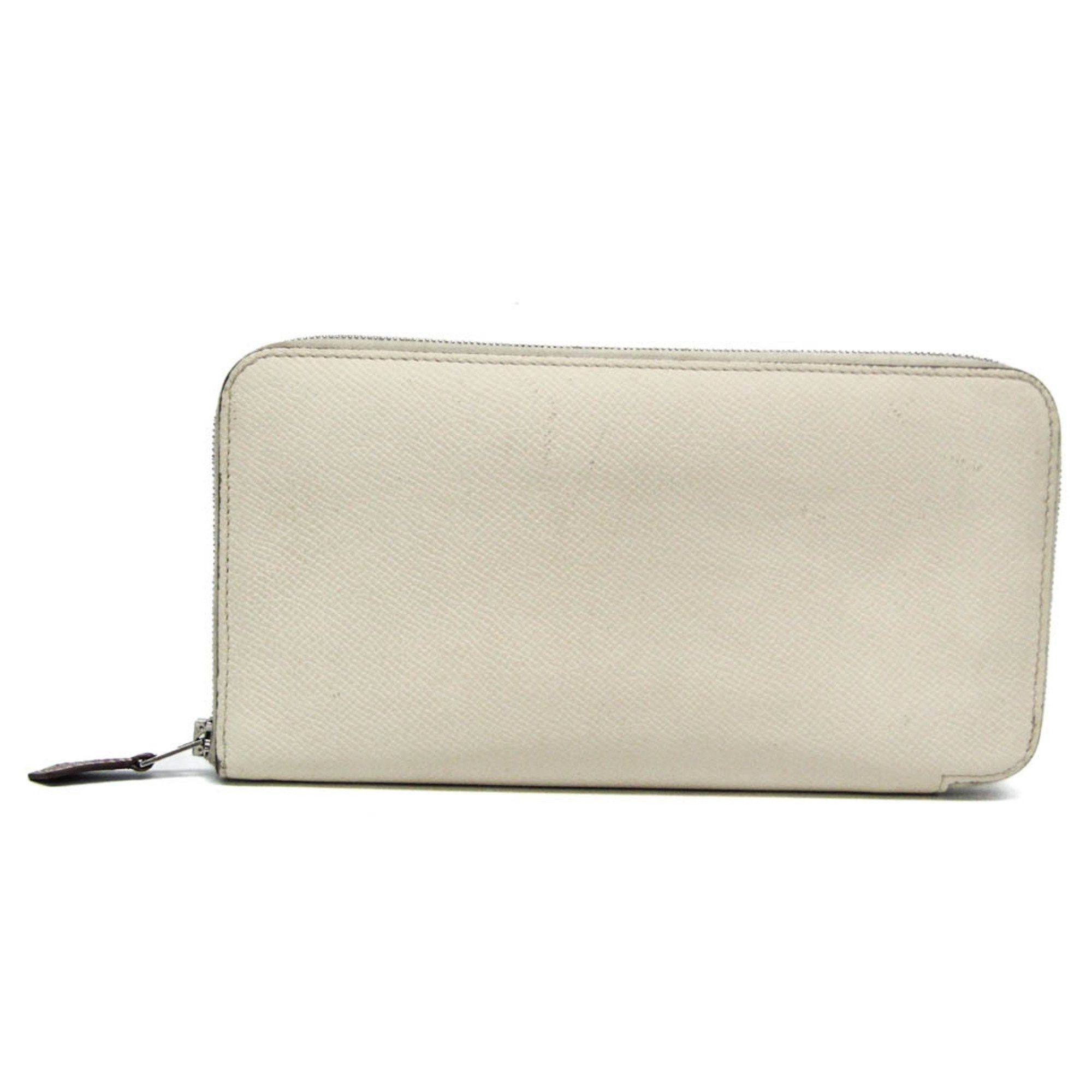 Hermes Hermes Silk'in Azap Long Women's Epsom Leather Long Wallet (bi-fold) Cream Size ONE SIZE - 1 Thumbnail