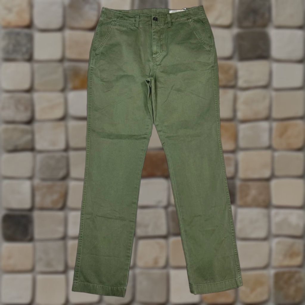 Outerknown Outerknown Nomad Chino Pants Mens 30 Green Canvas Mid Rise Slight Taper New Size US 30 / EU 46 - 1 Thumbnail