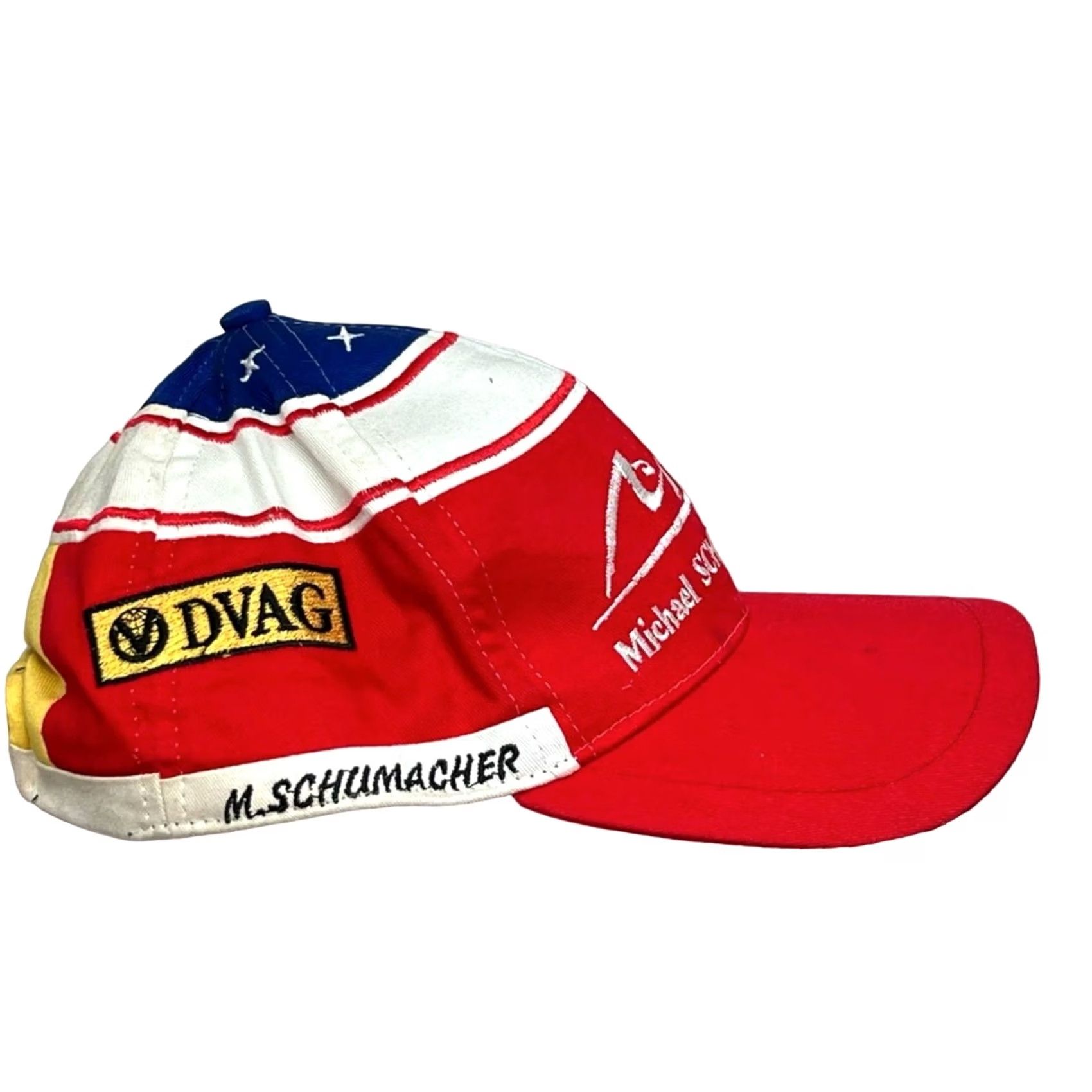 Ferrari Vintage Red Snapback Hat Cap - Michael Schumacher Ferrari F1 1998 DVAG Size ONE SIZE - 2 Thumbnail