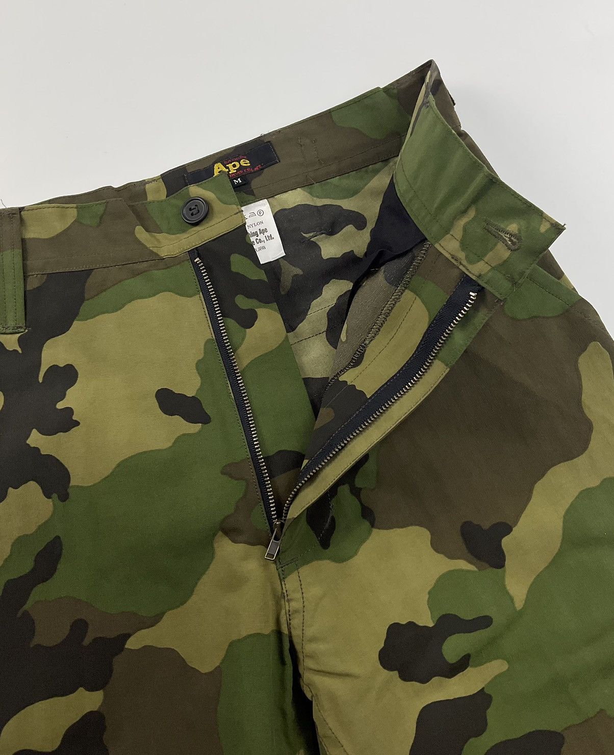 Bape Woodland Camo Cargo Pants Size US 30 / EU 46 - 9 Thumbnail