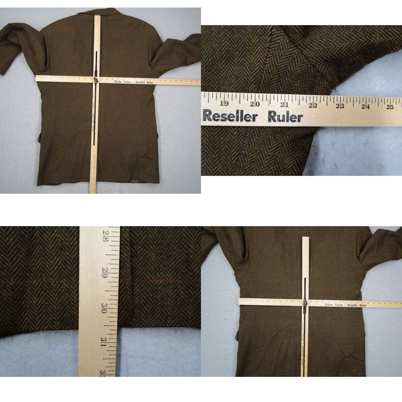 Banana Republic Banana Republic Mens Brown 2 Button Wool Blazer Jacket 42 Regular Size 42R - 8 Thumbnail