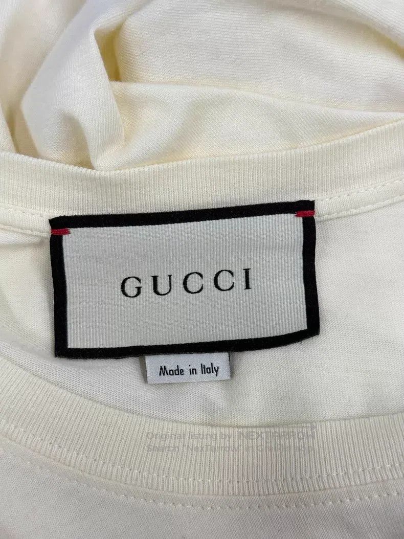Gucci Gucci White letter short-sleeved T-shirt Size S / US 4 / IT 40 - 4 Thumbnail