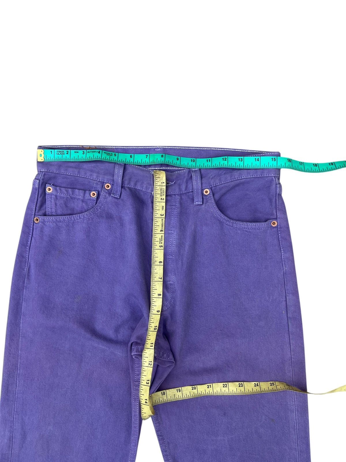 Levi's Vintage 1999 Levi’s 501 Faded Stains Purple Denim Jeans Size US 30 / EU 46 - 4 Thumbnail
