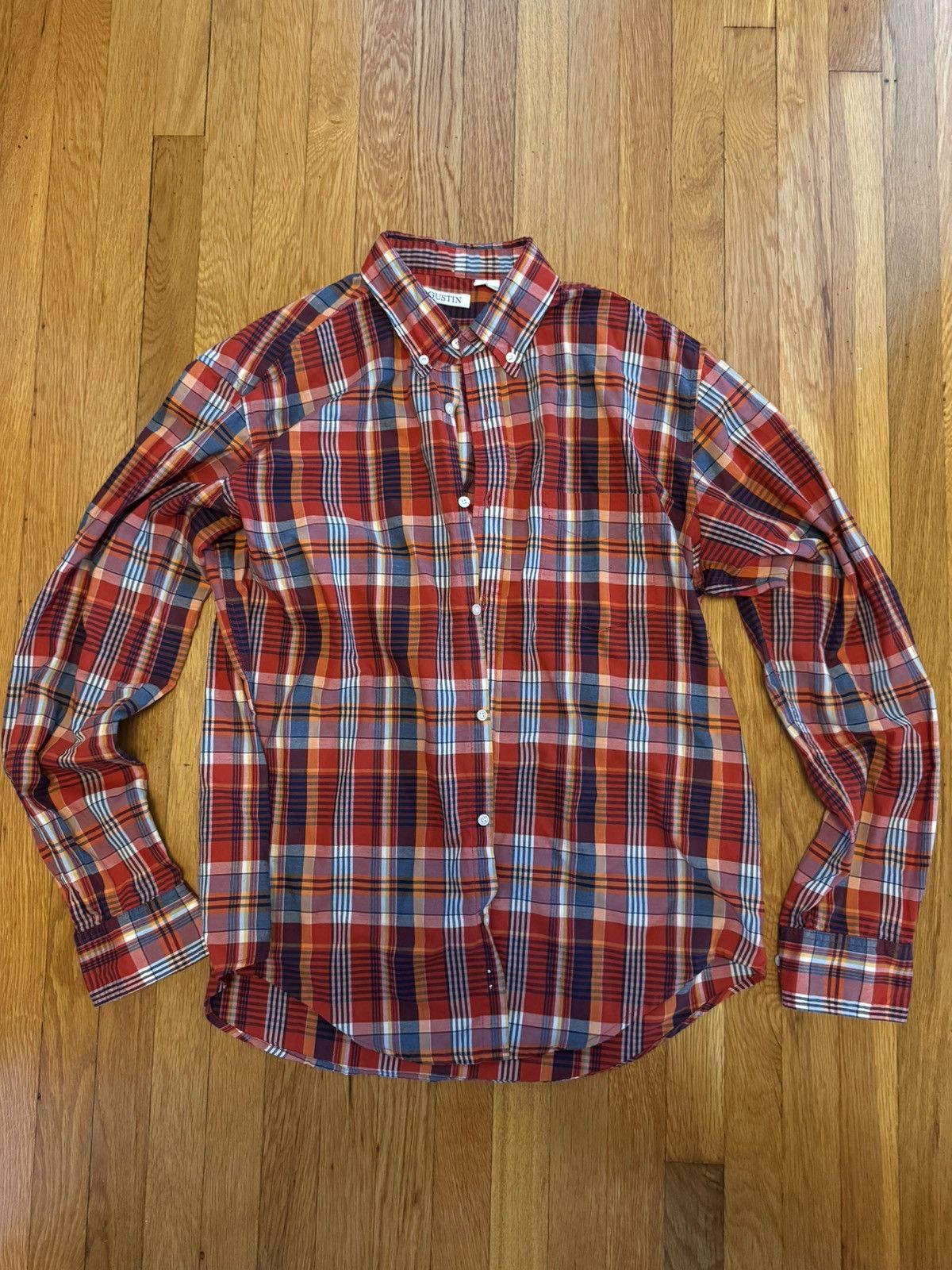 Gustin Gustin madras long sleeve button down Size US XL / EU 56 / 4 - 1 Thumbnail