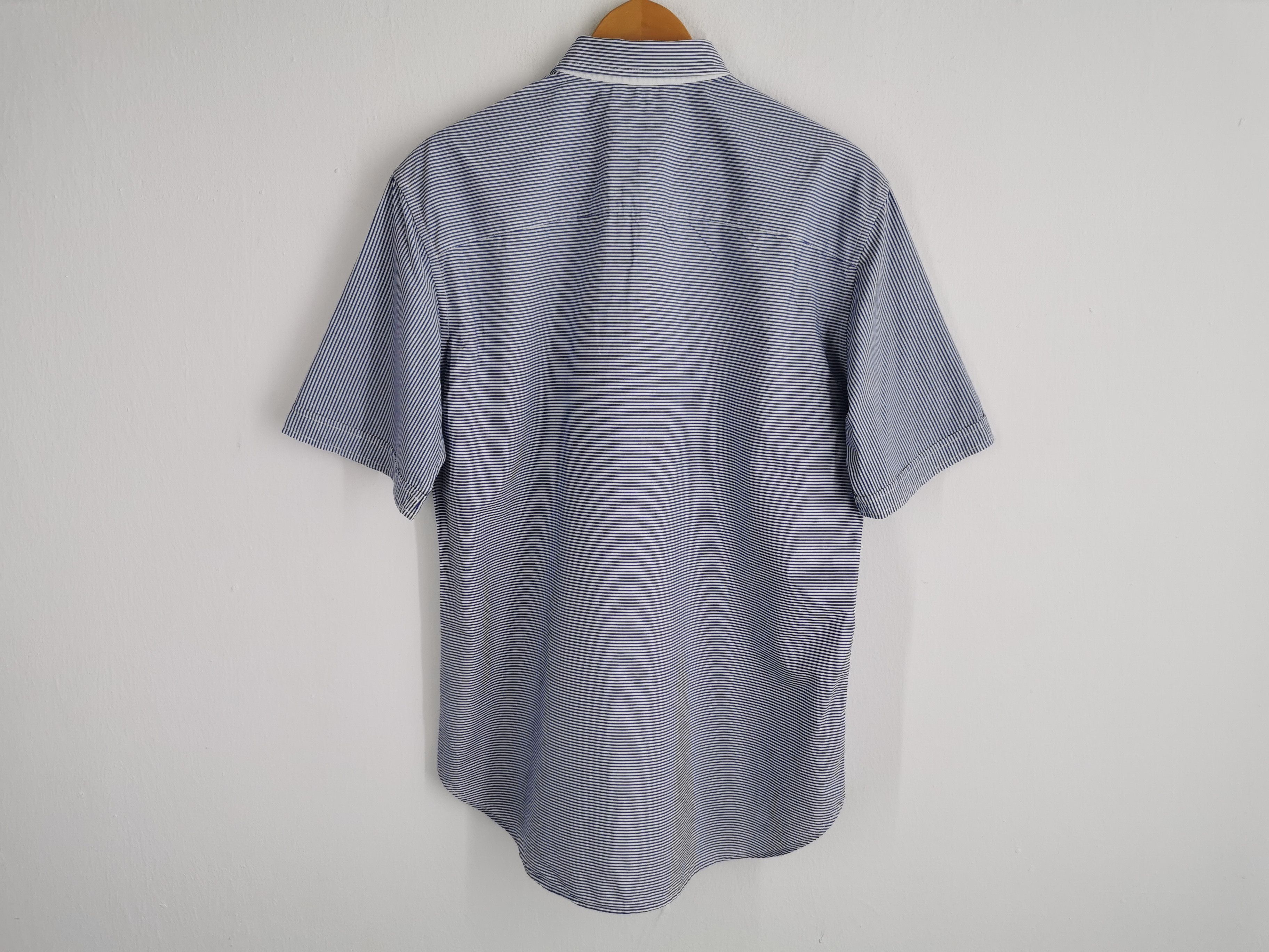 Salvatore Ferragamo Vintage 90's Salvatore Ferragamo Stripe Buttonups Size US L / EU 52-54 / 3 - 3 Thumbnail