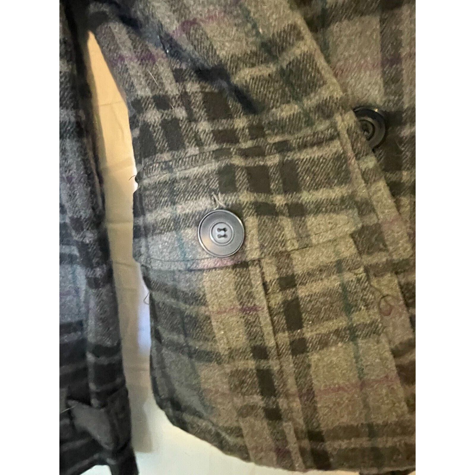 Other Paris Blues Women's Doublebreasted Plaid Pea Coat Size Small Size S / US 4 / IT 40 - 7 Thumbnail