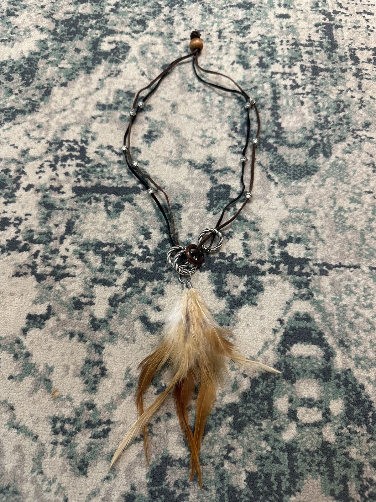 Japanese Brand GOA Style Feather Necklace (2 Pcs) Size ONE SIZE - 13 Thumbnail