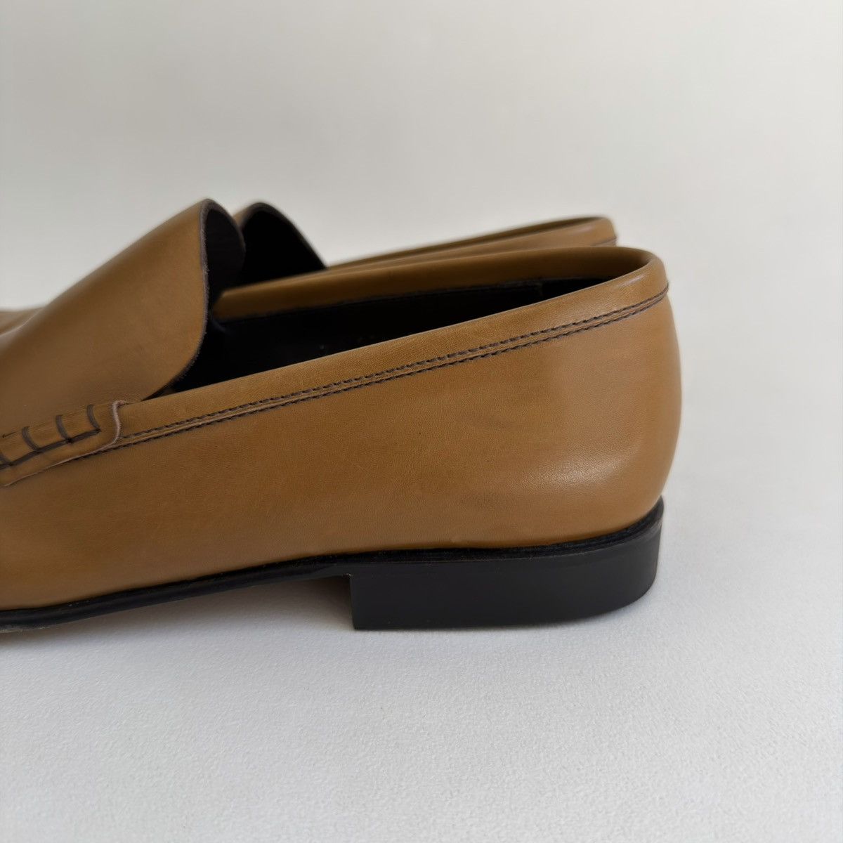 Prada Tan Leather ‘Square Toe’ Loafers Size US 8.5 / EU 41-42 - 7 Thumbnail