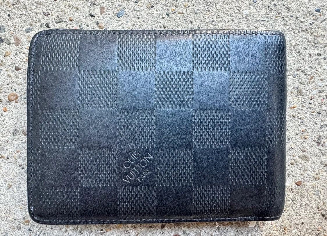 Louis Vuitton 🔥Louis Vuitton🔥Men’s Black Damier Leather Wallet (SP4123) Size ONE SIZE - 2 Thumbnail