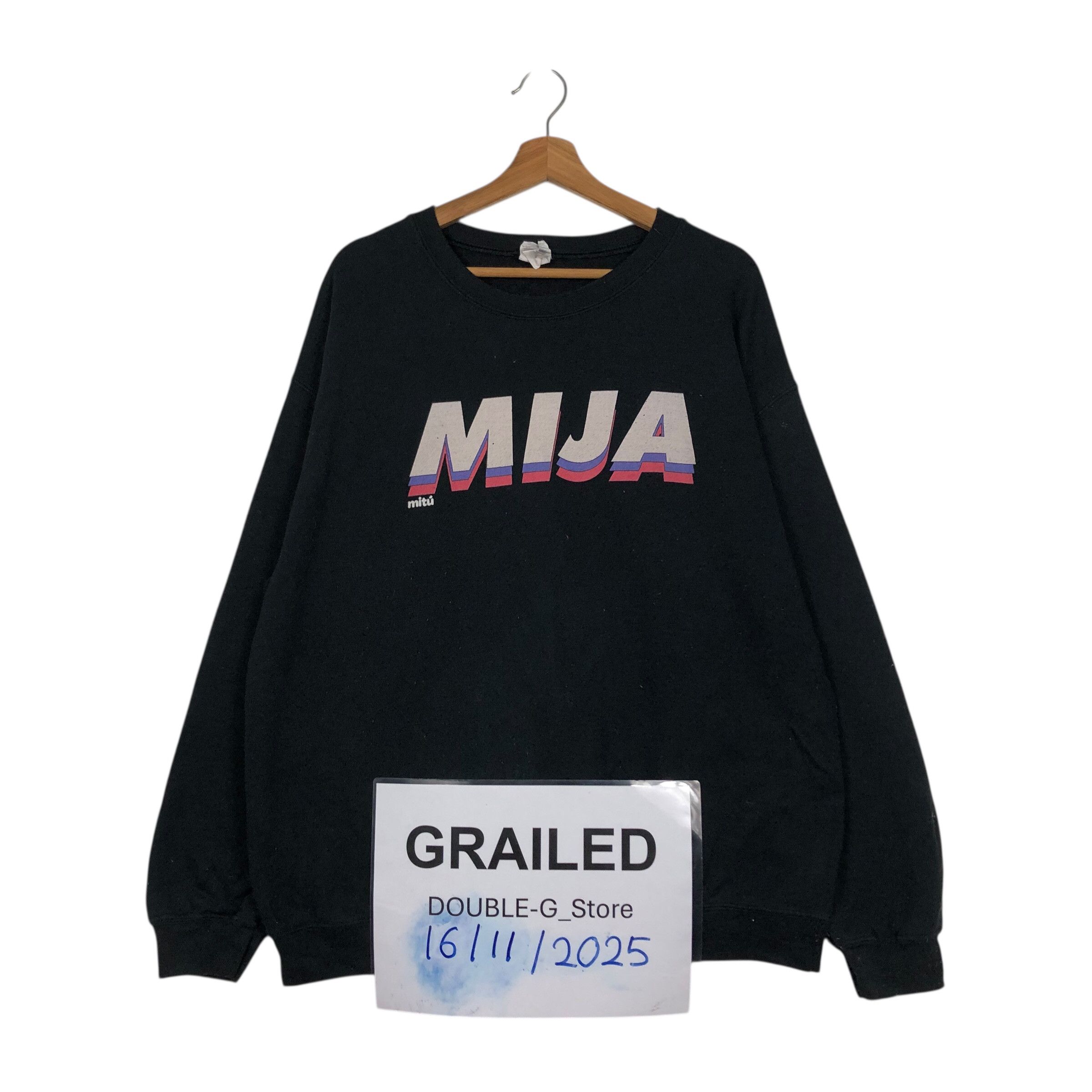 Japanese Brand 📌Vintage Sweatshirt Mija Big Logo Spell Out Issey Miyake Size US L / EU 52-54 / 3 - 1 Thumbnail