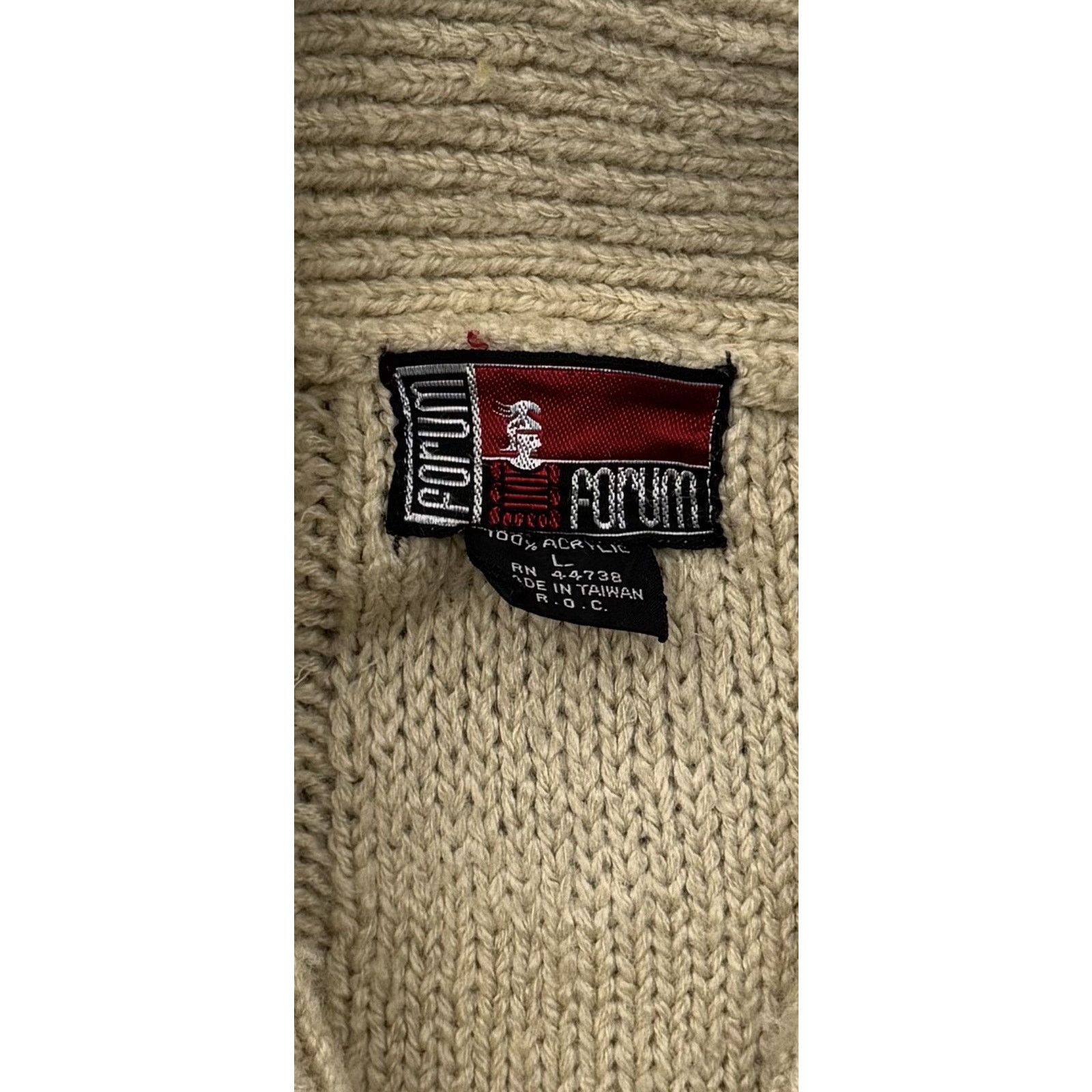 Other Vintage 90s Cardigan Sweater Womens Large Old Money Workwear Size L / US 10 / IT 46 - 6 Thumbnail