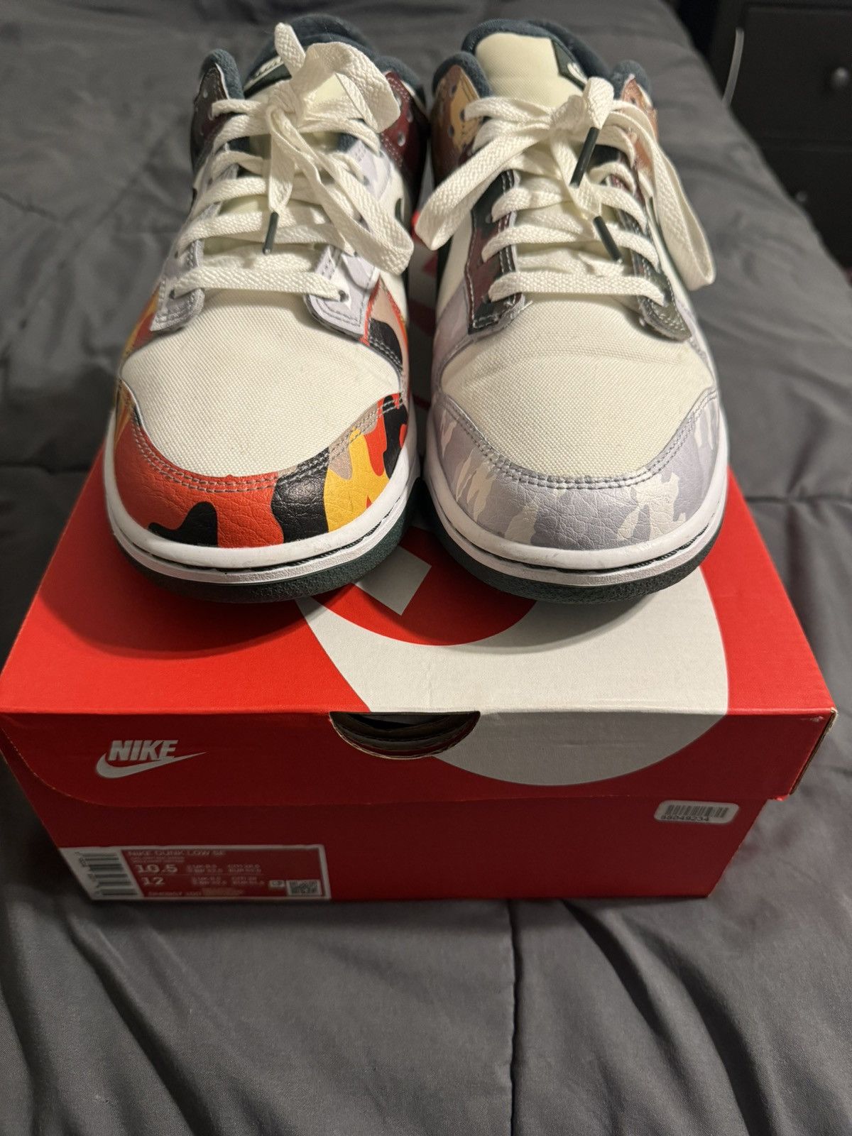 Nike Nike Dunk Low SE - Sail Multi-Camo Size US 10.5 / EU 43-44 - 3 Thumbnail