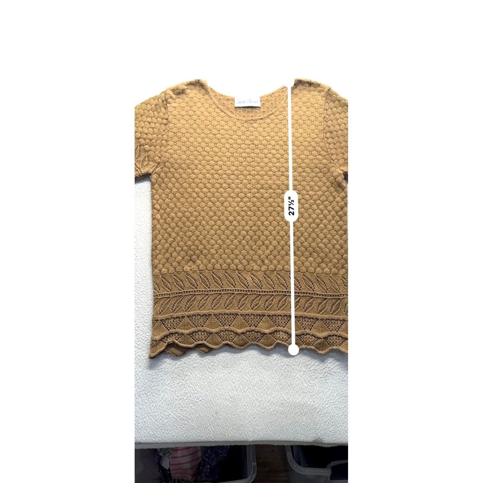 Forever 21 VINTAGE Cotton Forever Knit Top S Womens Brown XS? Size S / US 4 / IT 40 - 5 Thumbnail
