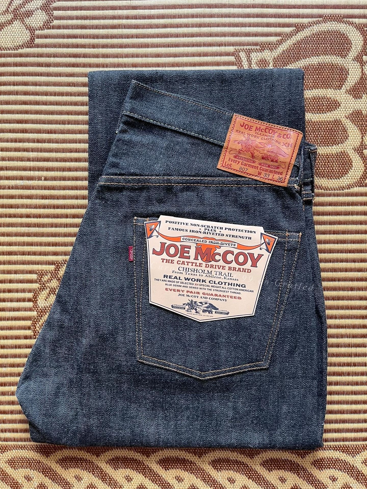 The Real McCoy's Joe McCoy 807 Black Jeans W33 Size US 33 - 1 Thumbnail