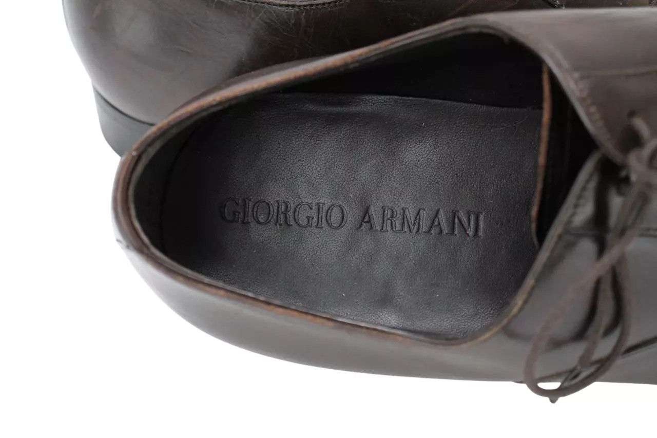 Giorgio Armani GIORGIO ARMANI Shoes Men's EU 42 Rigid Leather Almond Toe Size US 9 / EU 42 - 10 Thumbnail