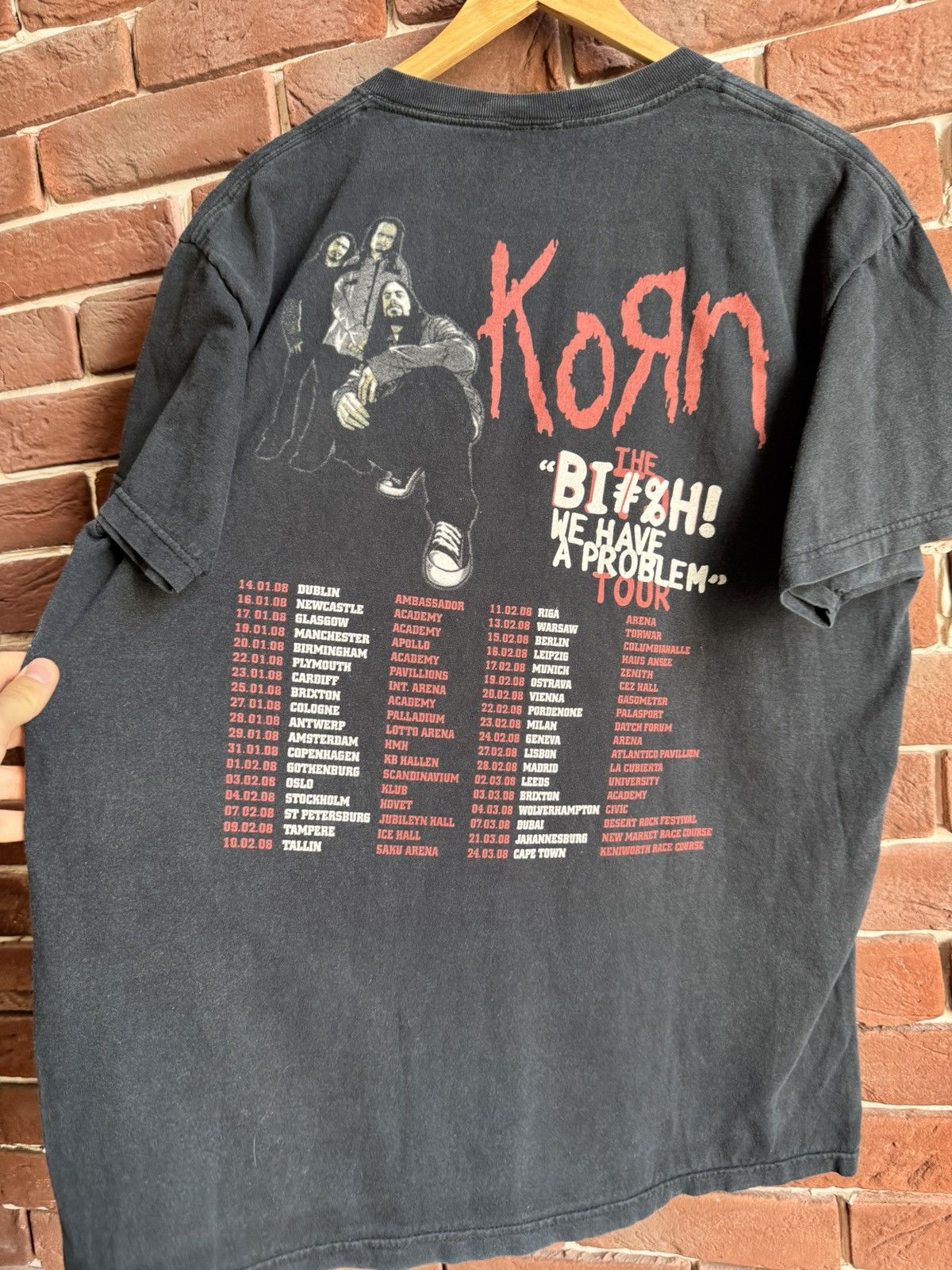 Band Tees Vintage Korn We have problem Nu Metal Band 00s T-Shirt y2k Size US L / EU 52-54 / 3 - 6 Thumbnail