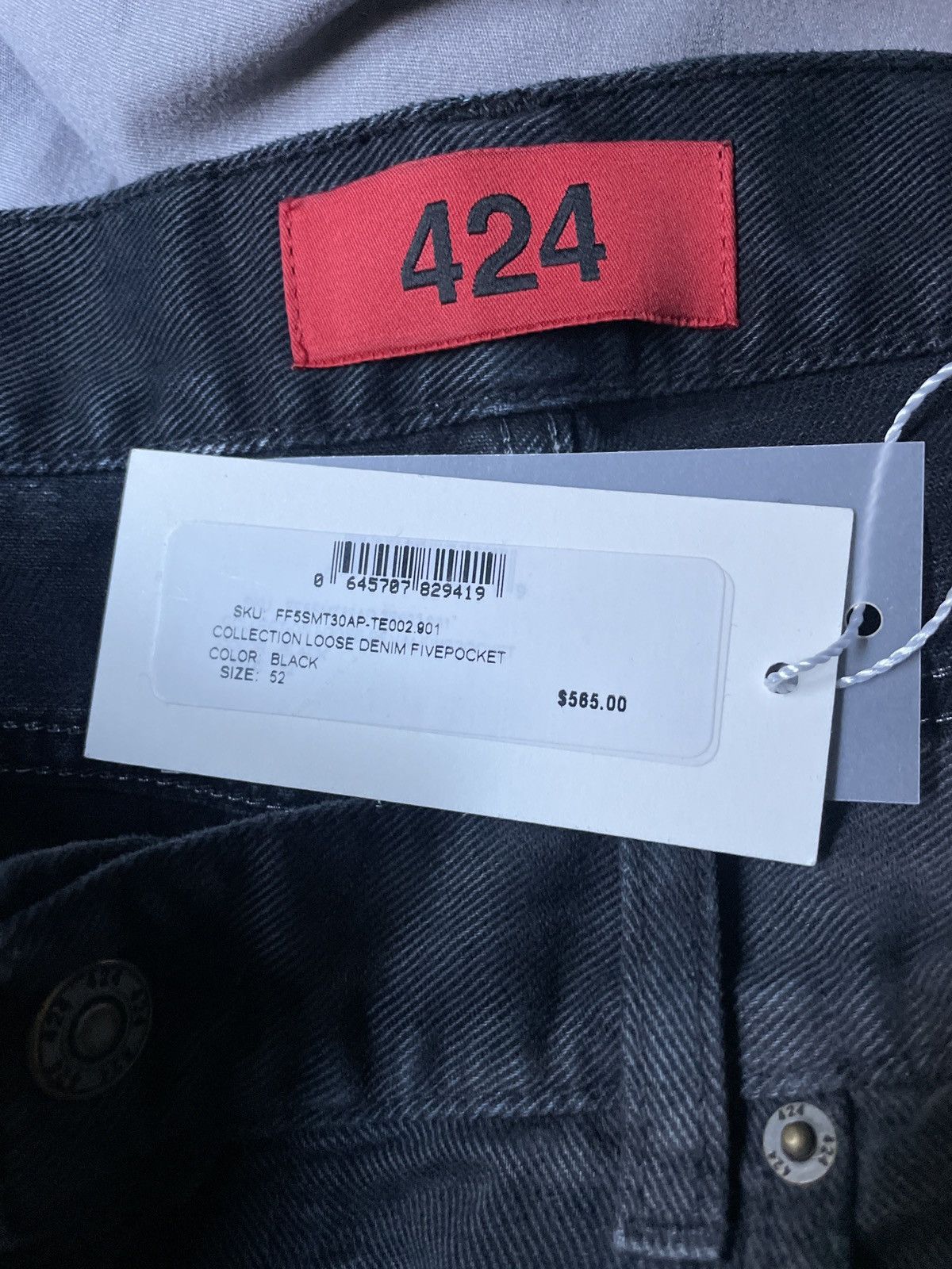 424 424 Loose Denim 5 Pocket Size US 36 / EU 52 - 6 Thumbnail