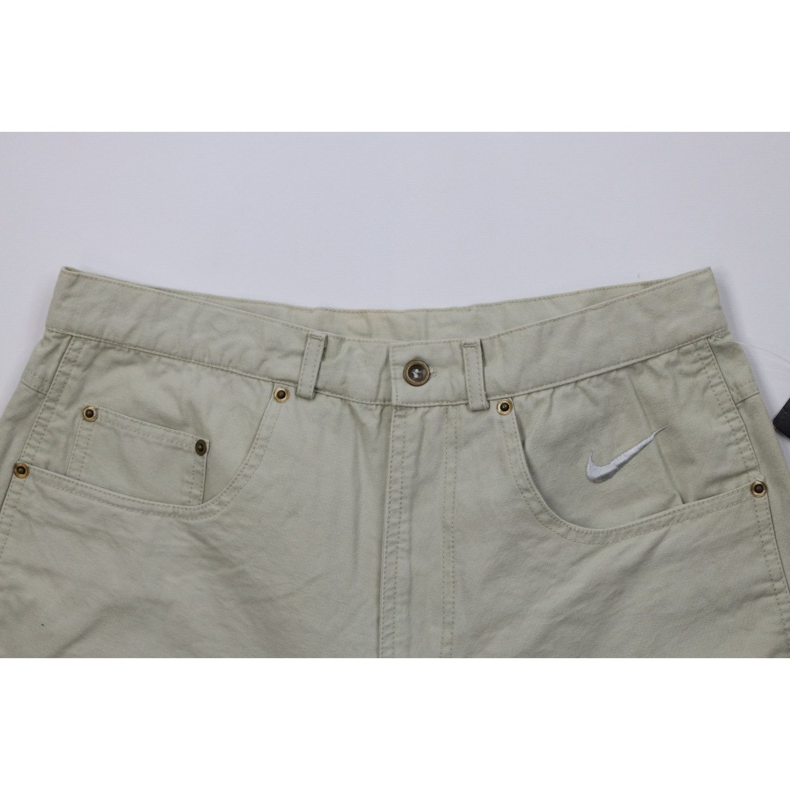Nike Deadstock Vintage 90s Nike Travis Scott Mini Swoosh Shorts Size US 30 / EU 46 - 2 Thumbnail