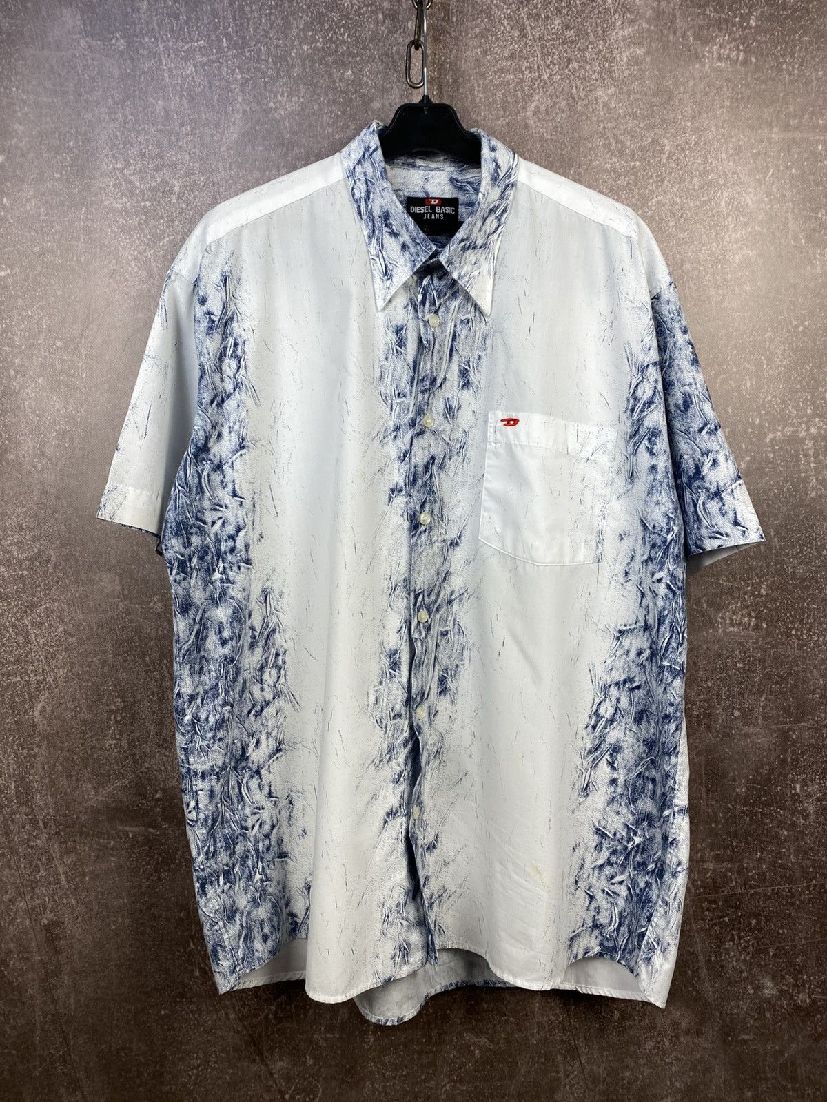 Diesel Y2K Vintage Diesel Button Up Shirt Avant Garde Streetwear Size US XL / EU 56 / 4 - 1 Thumbnail