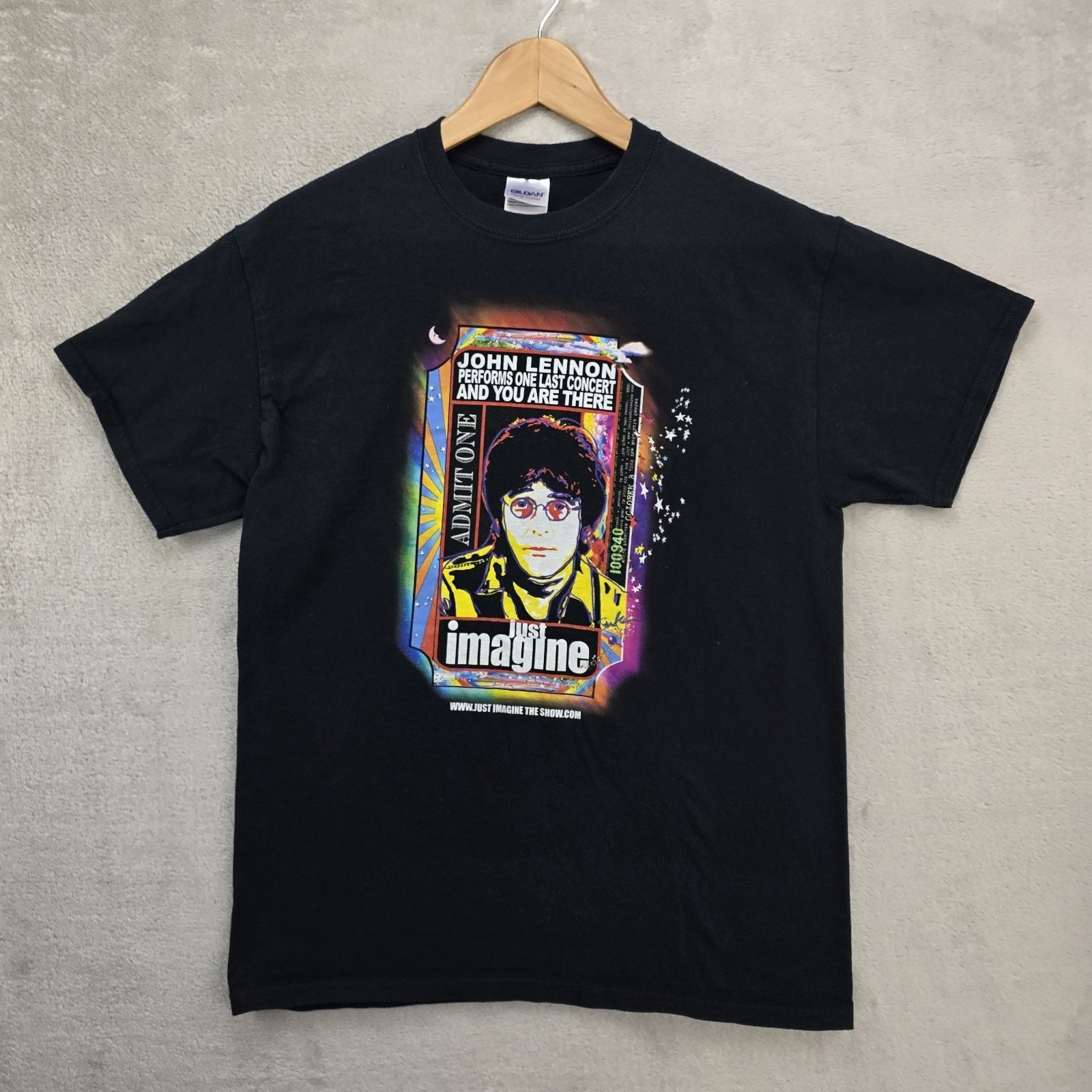 Gildan Vtg John Lennon One Last Show Just Imagine Shirt Medium Y2K Size US M / EU 48-50 / 2 - 2 Thumbnail