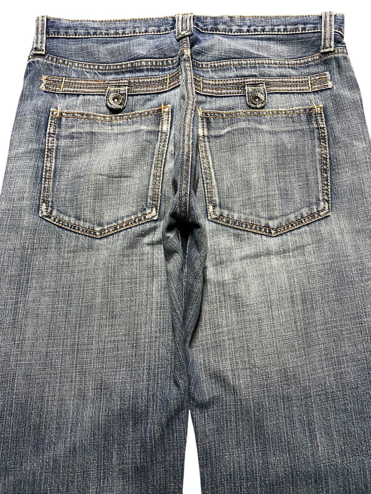 14th Addiction Vintage Japanese Brand X2083T Distressed Baggy Jeans Size US 33 - 3 Thumbnail